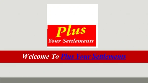 Settlement of Property