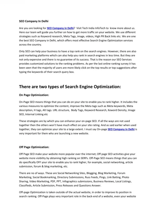 seo company in delhi