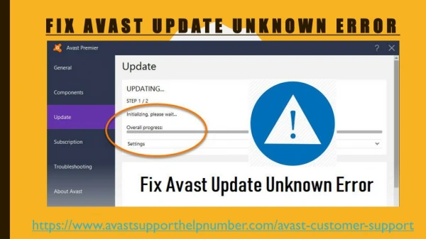 Fix Avast Update Known Error