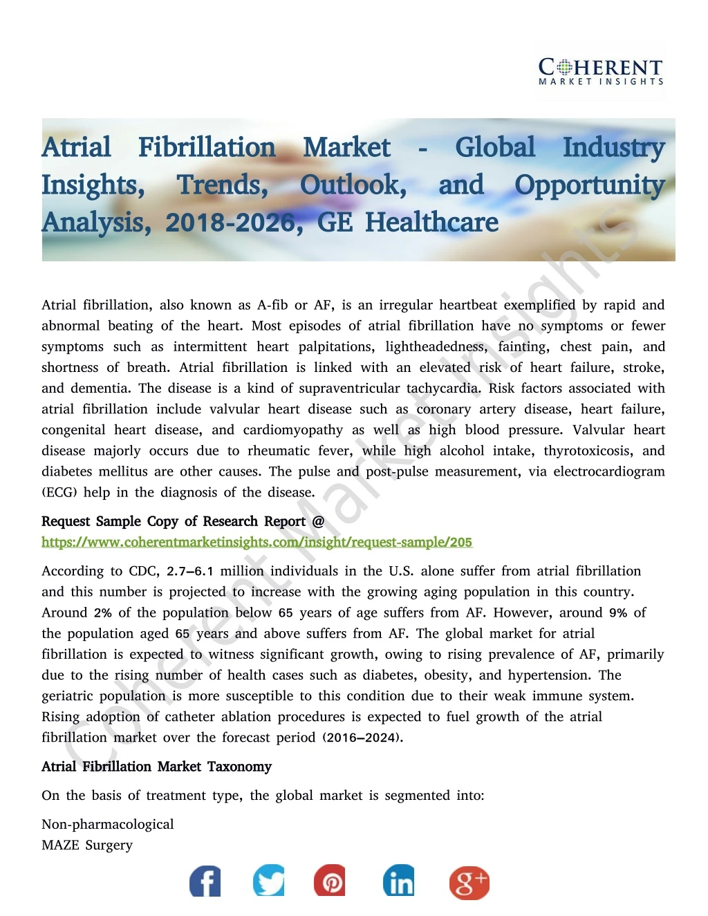 atrial fibrillation market global industry atrial