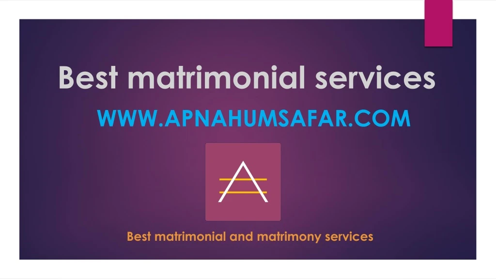 best matrimonial services