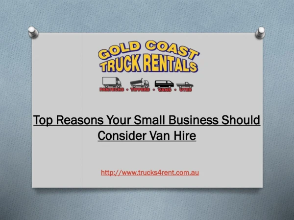 Top Reasons Your Small Business Should Consider Van Hire