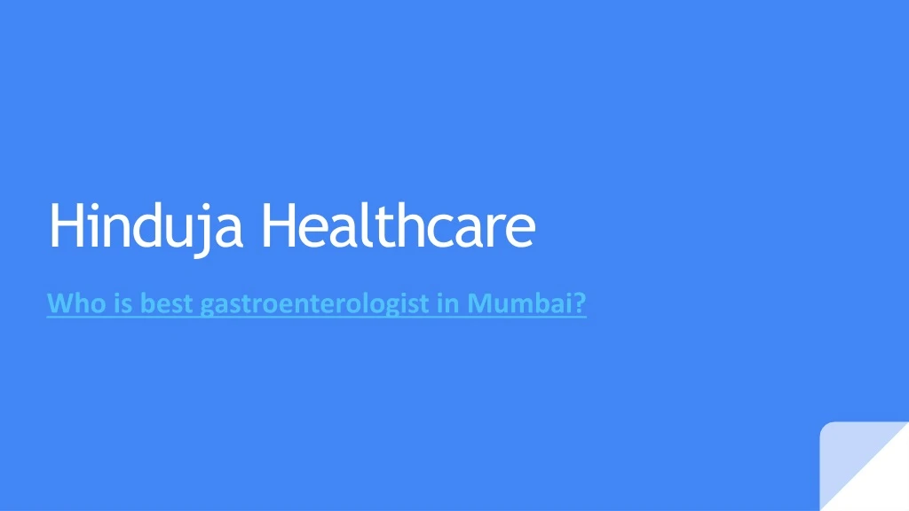 hinduja healthcare