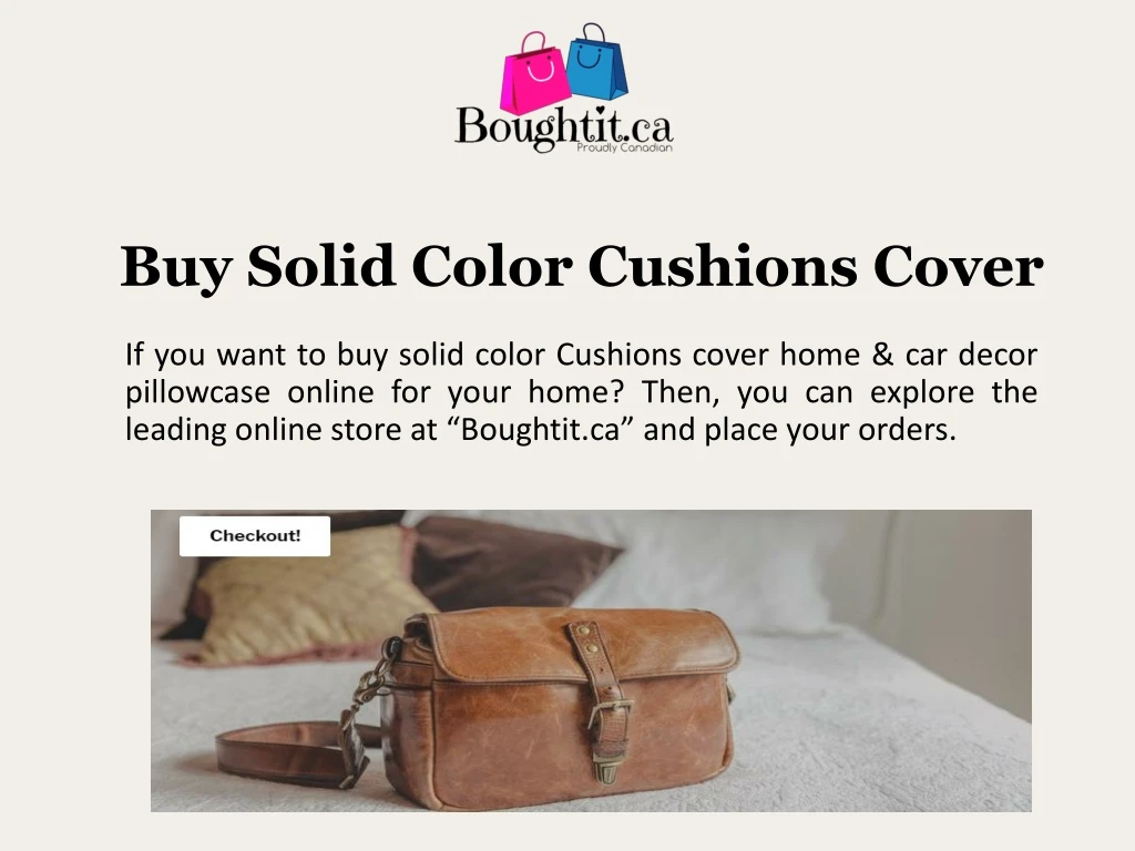 buy solid color cushions cover