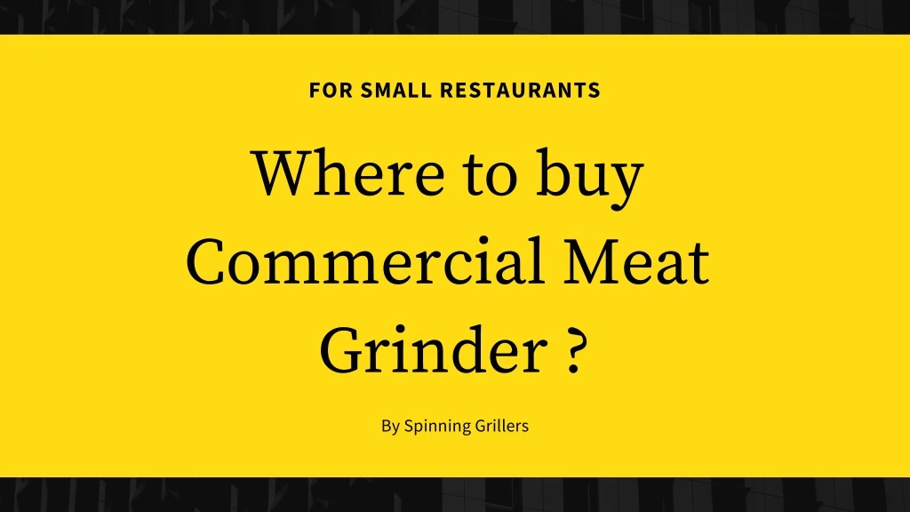 for small restaurants where to buy commercial