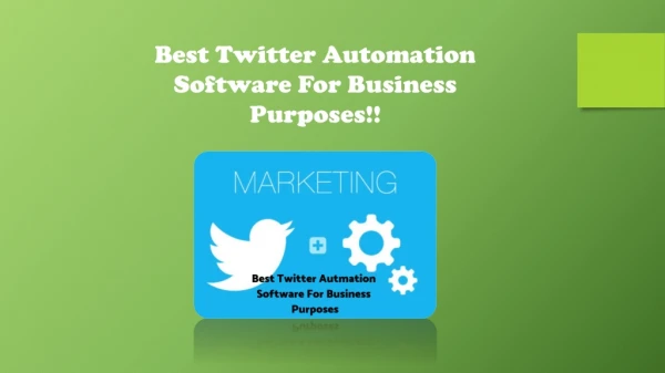 Best Twitter Automation Software!!
