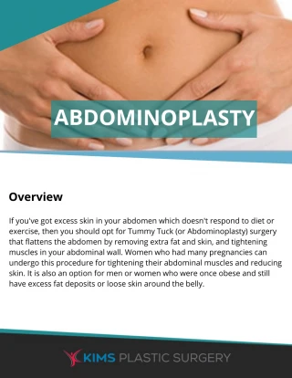 Abdominoplasty - slide 1