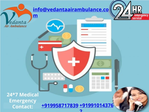 Book Answerable and Liable Vedanta Air Ambulance Service in Patna at Low-Cost