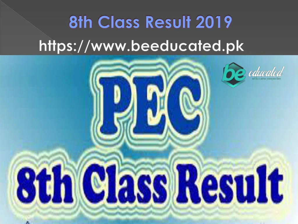 8th class result 2019