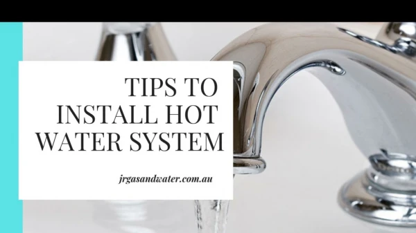 Hot Water Installation Brisbane