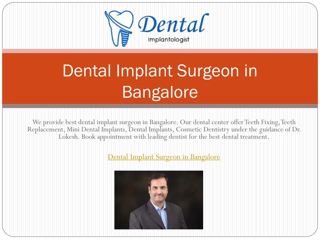 dental implant surgeon in bangalore
