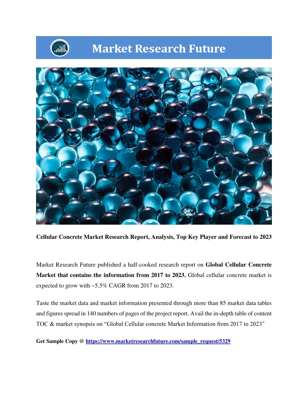 cellular concrete market research report analysis