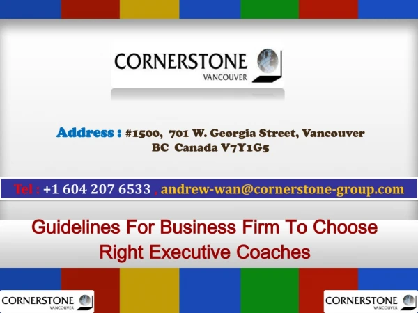 Guidelines For Business Firm To Choose Right Executive Coaches