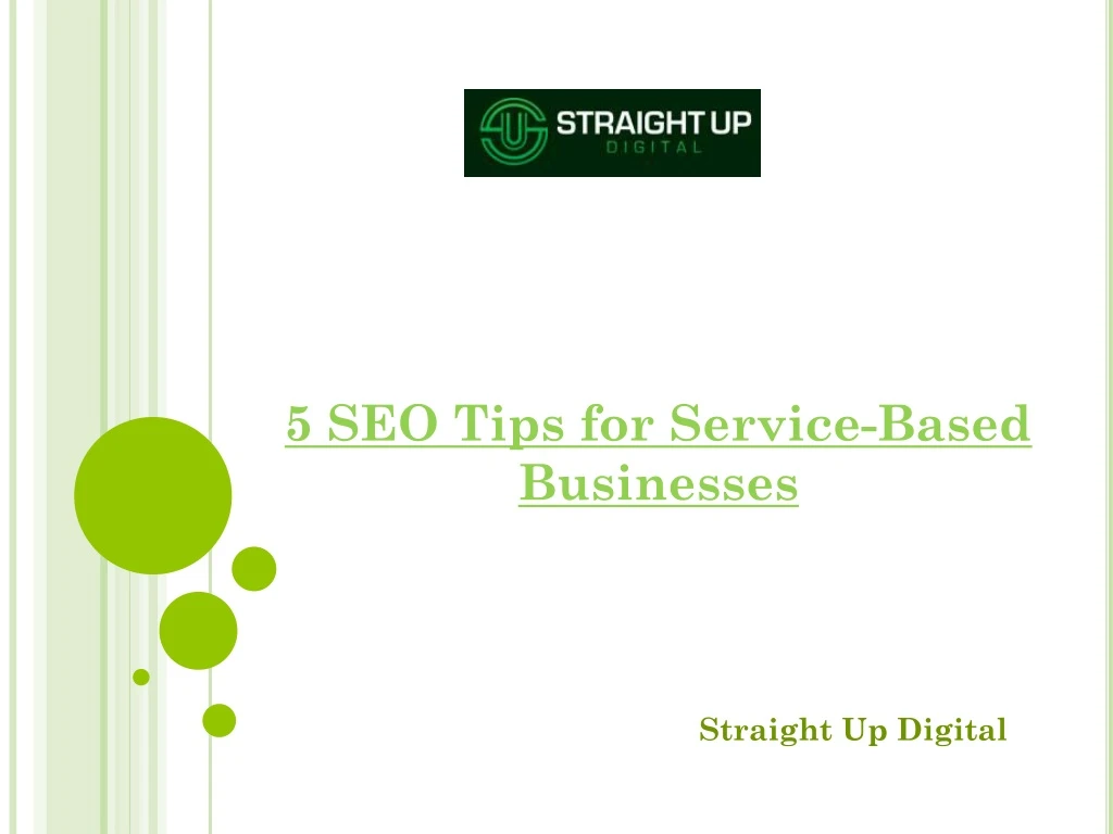 5 seo tips for service based businesses