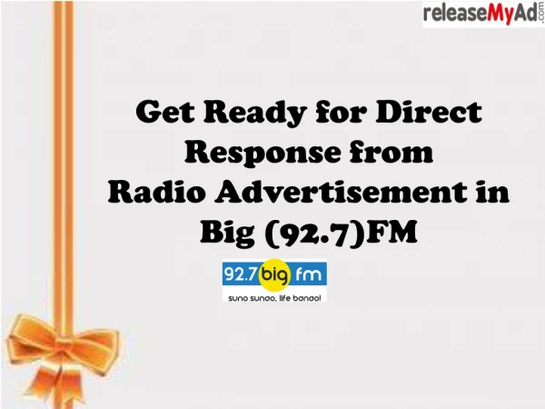 Book your radio ad in Big FM (92.7) instantly at lowest rates and maximum results.
