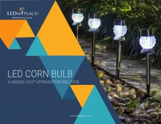 LED Corn Bulb Light - A Unique Light Upgradation Solution - slide 1