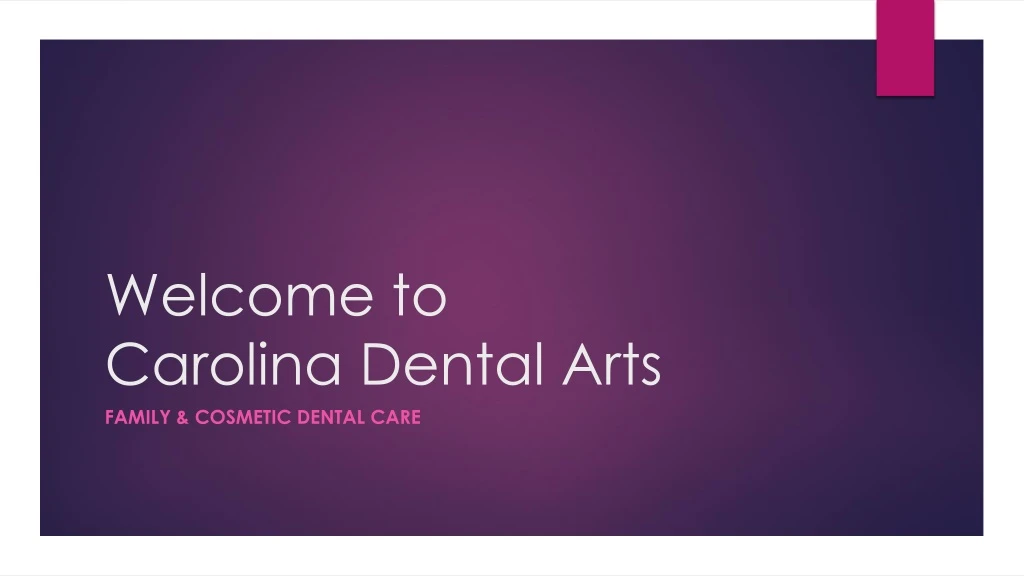 welcome to carolina dental arts