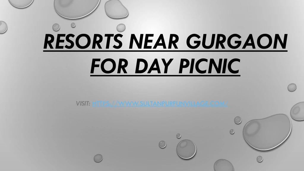 resorts near gurgaon for day picnic