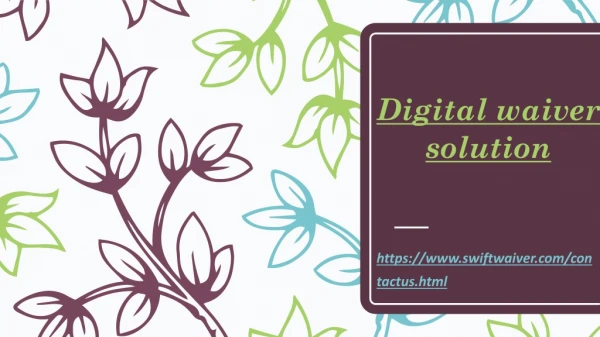 digital waiver solution