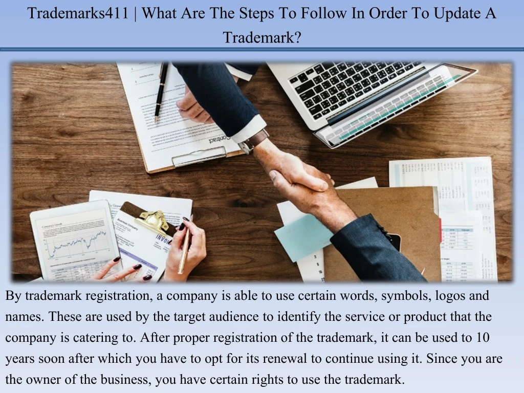 trademarks411 what are the steps to follow