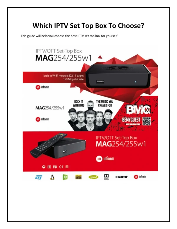 Which IPTV Set Top Box To Choose?