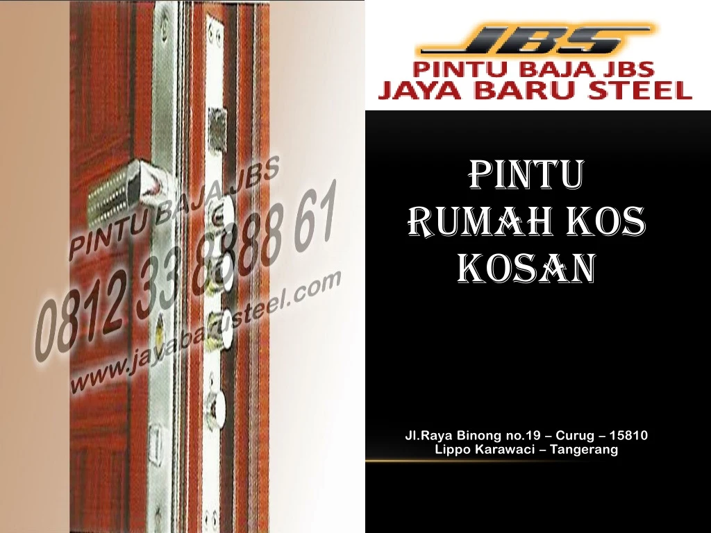 pintu rumah kos kosan