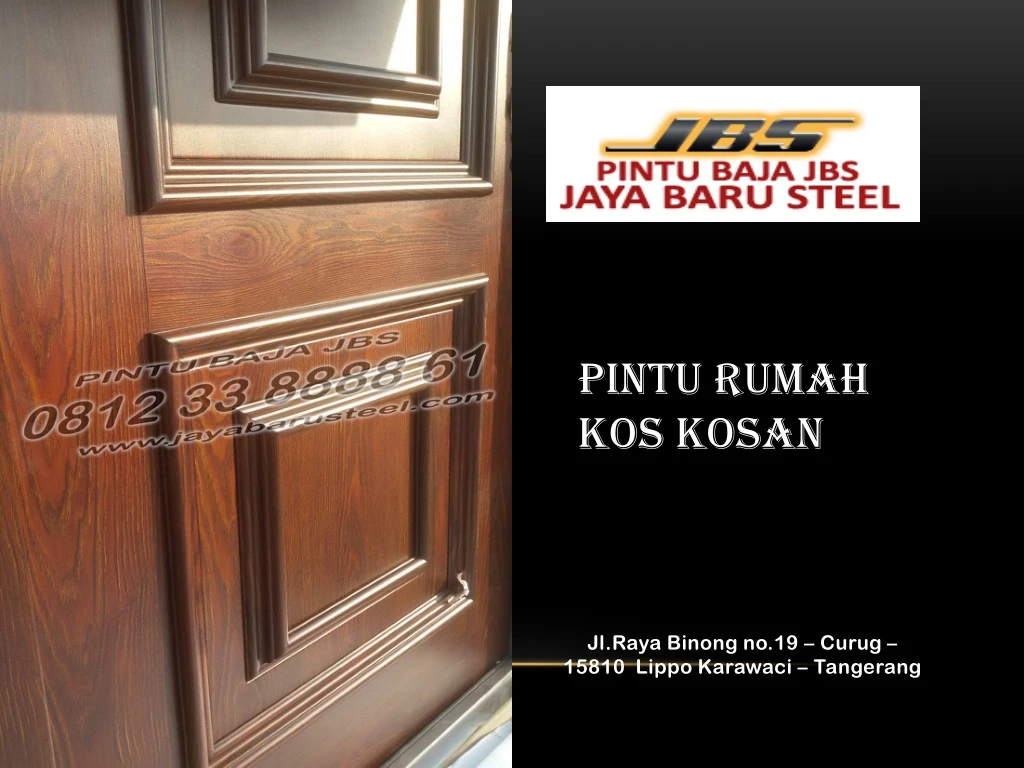 pintu rumah kos kosan