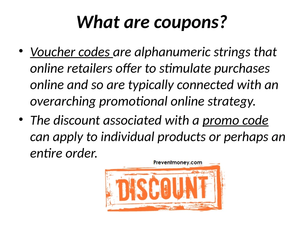 what are coupons