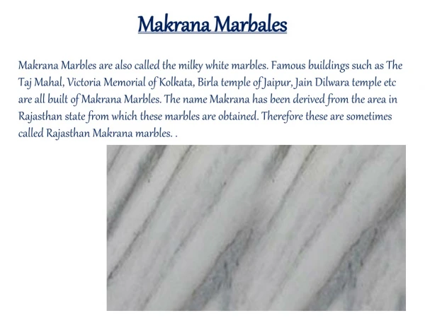 Makrana Marble