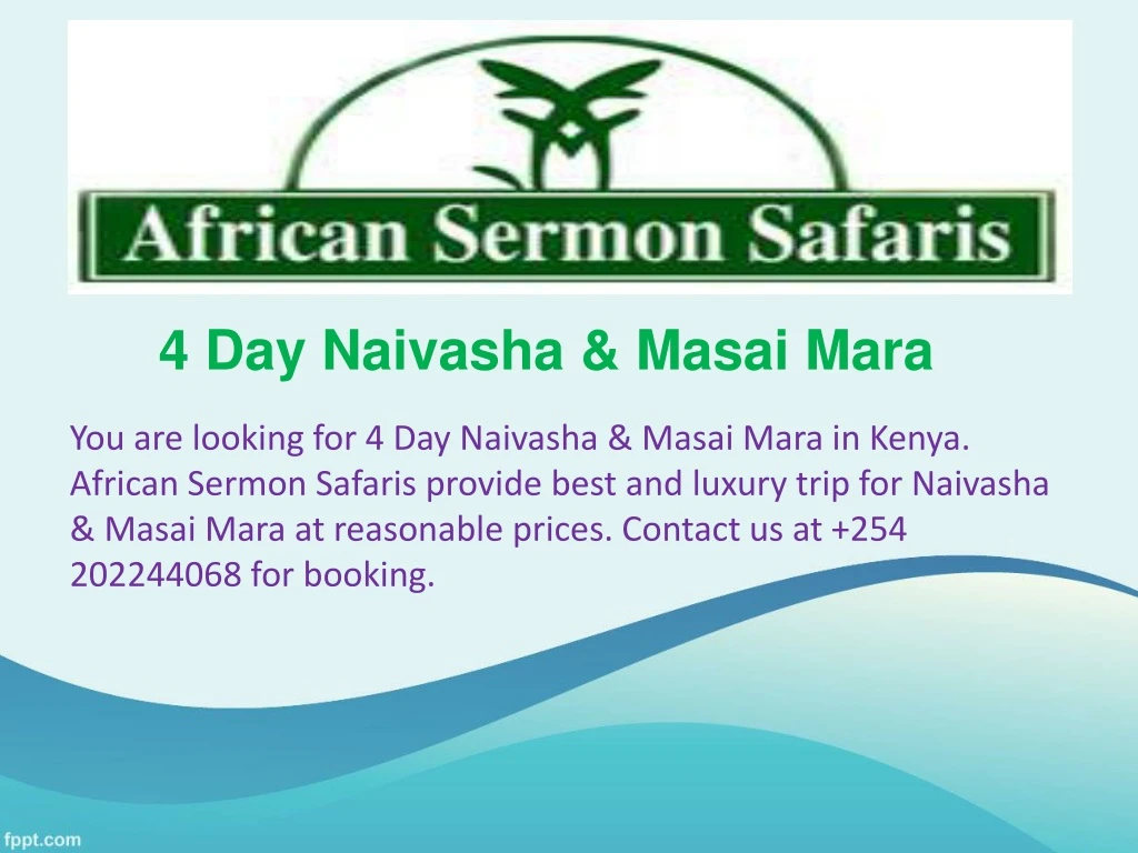 4 day naivasha masai mara