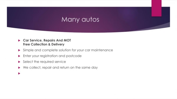 car repair services in UK
