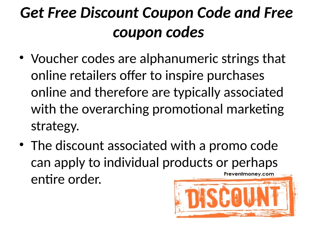 get free discount coupon code and free coupon