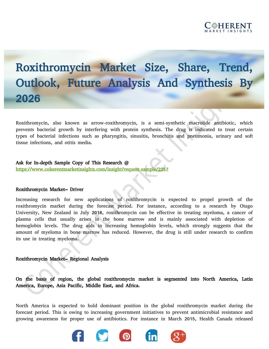 roxithromycin roxithromycin market size share