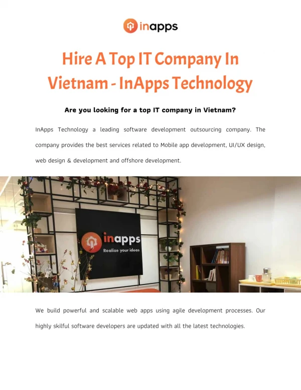Hire A Top IT Company In Vietnam - InApps Technology
