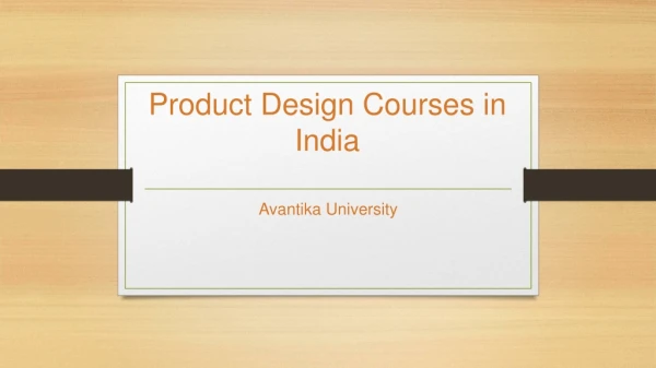 Product Design Courses in India - Avantika University