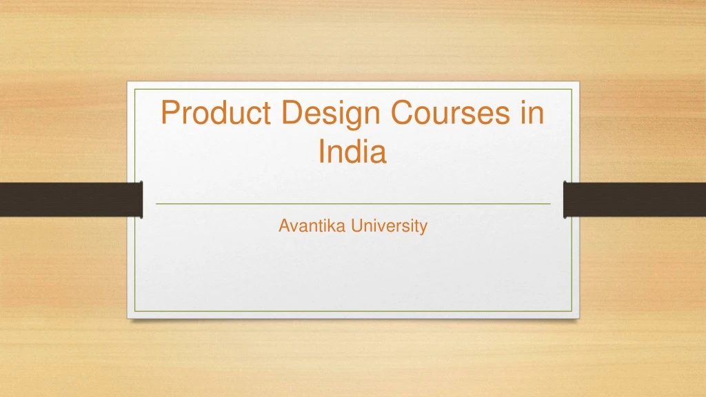 product design courses in india