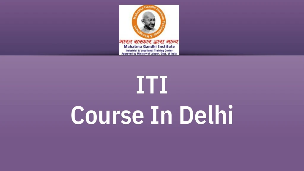 iti course in delhi