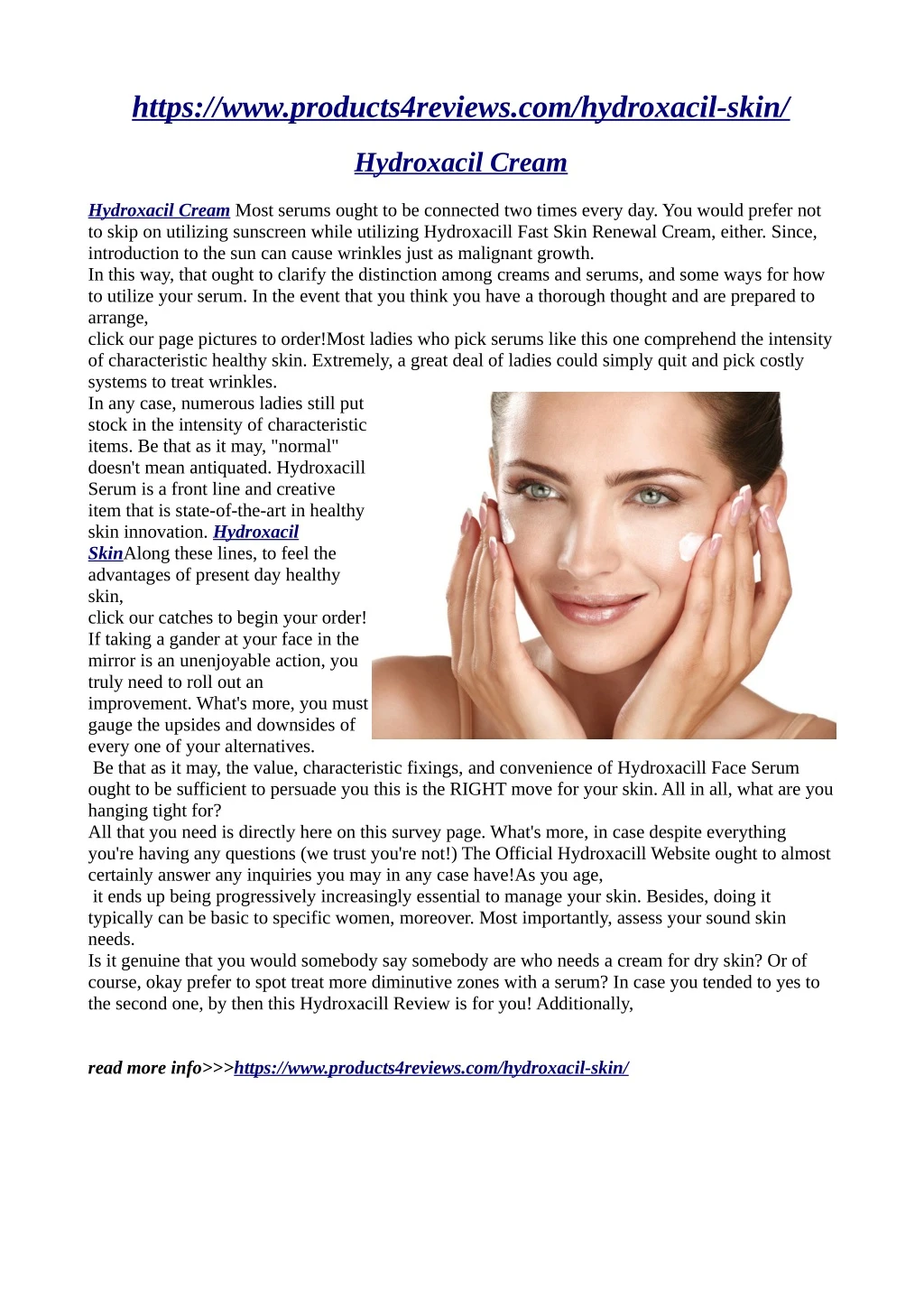 https www products4reviews com hydroxacil skin