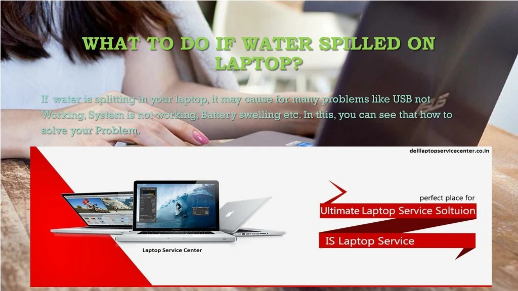 what to do if water spilled on laptop