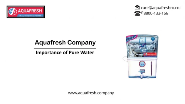 Buy latest Aquafresh RO Water Purifiers at Discounted Prices