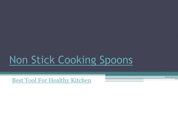 Non Stick Cooking Spoons
