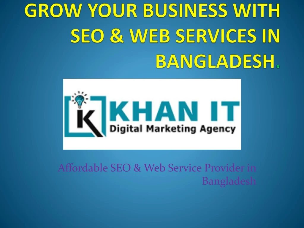 affordable seo web service provider in