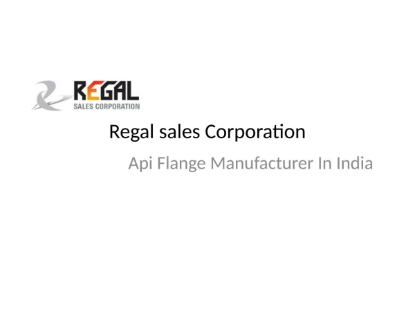 api flange manufacturer in india