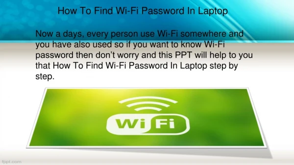 How to hack Wi-Fi password easily?