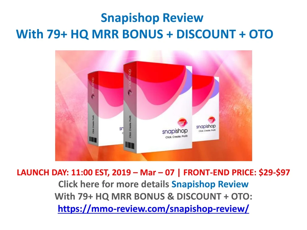 snapishop review with 79 hq mrr bonus discount oto