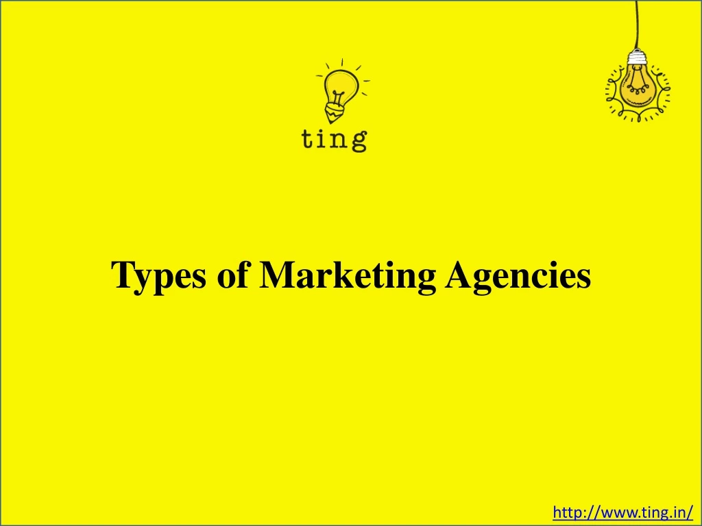 types of marketing agencies