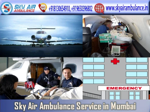 Select the Fabulous Air Ambulance in Mumbai