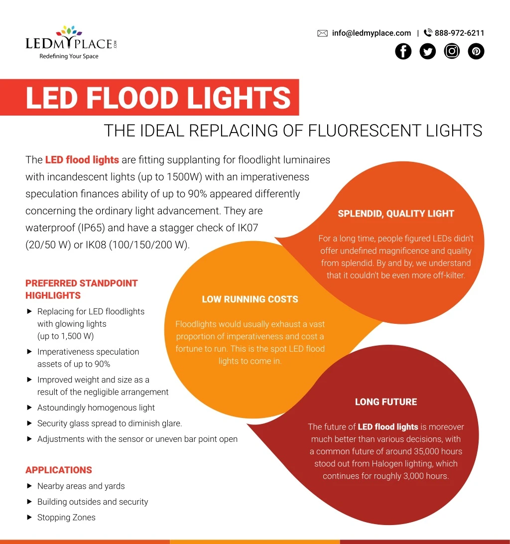 led flood lights the ideal replacing