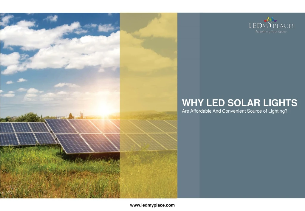 why led solar lights are affordable