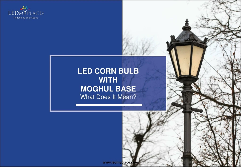 led corn bulb with moghul base what does it mean